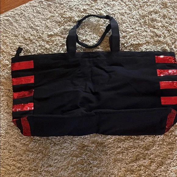 Victoria's Secret Black Tote with Red Accents - Picture 4 of 7